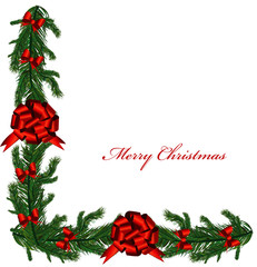 Vector illustration contains the image of Christmas frame