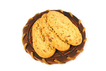 Cookies on a saucer