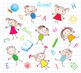 Back to School. Seamless conceptual background.