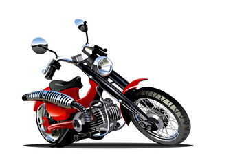 Vektor-Cartoon-Motorrad