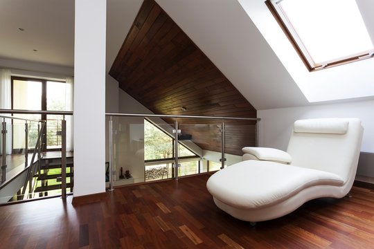 Mezzanine with armchair