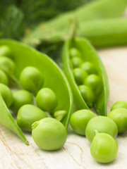 fresh and healthy peas