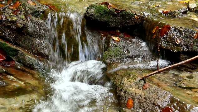 Details of small water stram