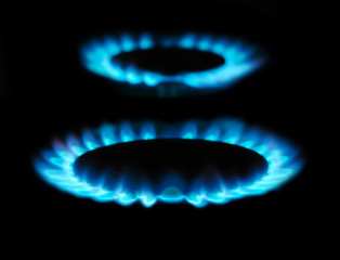 flames of gas