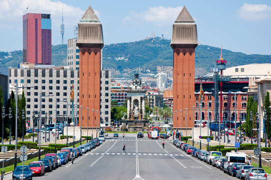 The Venetian towers. Barcelona, Spain
