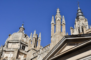 Fototapeta na wymiar Cathedral of Toledo, Spain