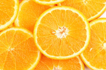 Oranges close up