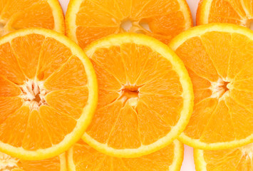 Oranges close up
