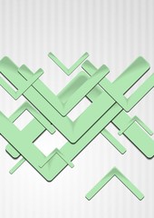 Bright green hi-tech backdrop