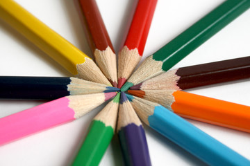 Coloured pencils