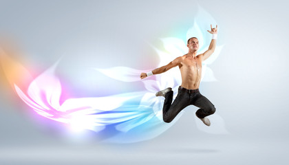 Fototapeta premium Modern style dancer posing