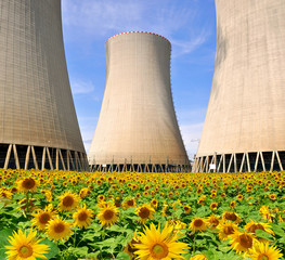 Nuclear power plant Temelin in Czech Republic Europe