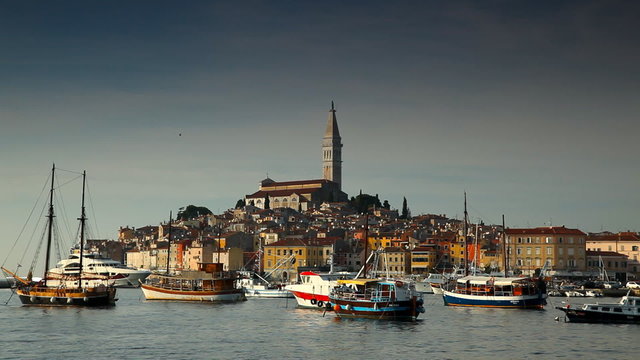OLd European town at adriatic sea