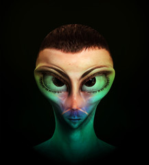 Fototapeta premium Colourful Alien Hybrid