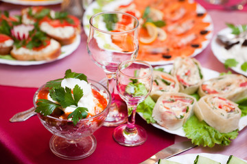 Table wine glasses for wine