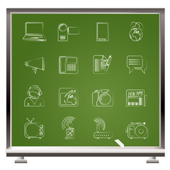 Communication and Technology icons - Vector Icon Set