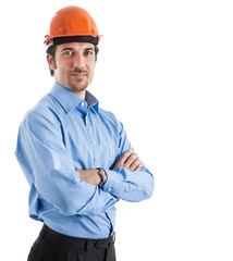 Portrait of an handsome engineer