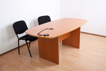 Desk with chairs