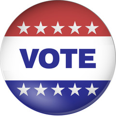 Vote Pin Badge