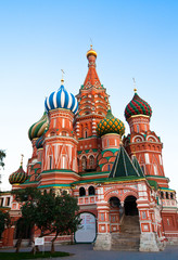 St Basil's Cathedral in Red Square on Moscow, Russia.