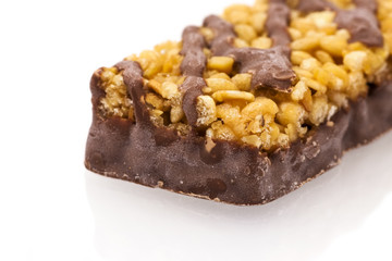 Energy bar isolated on white background