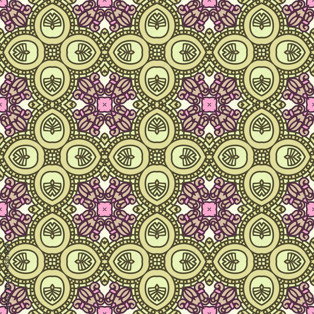 Poster decorative retro pattern