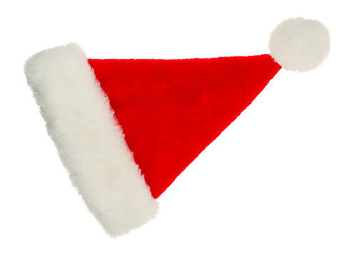 Simple santa hat isolated