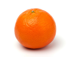 Ripe tangerines isolated on white background