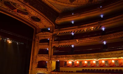 Fototapete Theater Boxen des Teatro Liceu, Barcelona, Katalonien, Spanien.