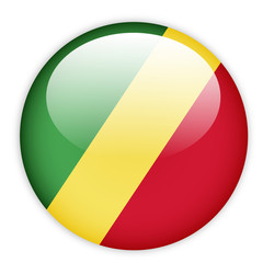 Fototapeta premium Congo flag button
