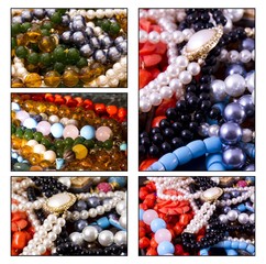 Collage - Jewelry, necklaces, pearls