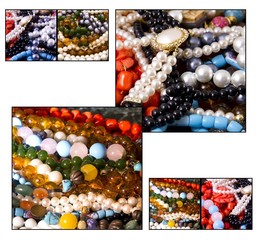 Collage - Jewelry, necklaces, pearls