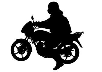 Obraz na płótnie Canvas Mały motocykl