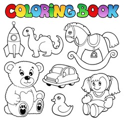Livre de coloriage jouets thème 1