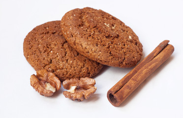 Cookies on white