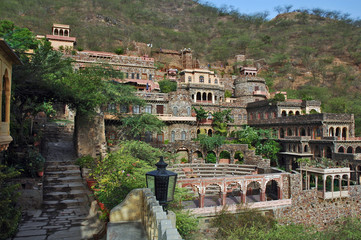 Fototapeta na wymiar Neemrana Fort Palace, Rajasthan, Indie