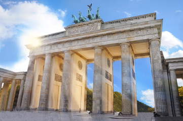Naklejka premium Brandenburger Tor Berlin - więcej zdjęć Berlina w portfolio