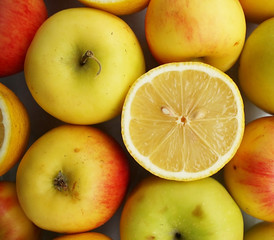 Healthy bright fruits