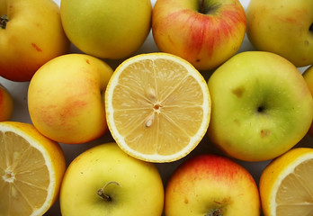 Healthy bright fruits