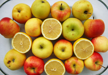 Healthy bright fruits