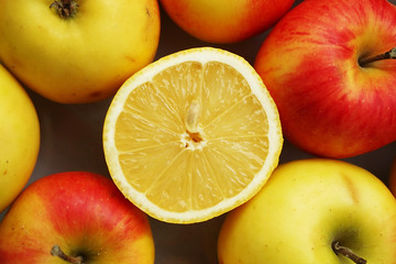 Healthy bright fruits