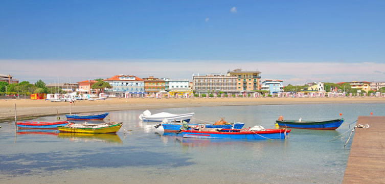 der beliebte Badeort Caorle an der italienischen Adria