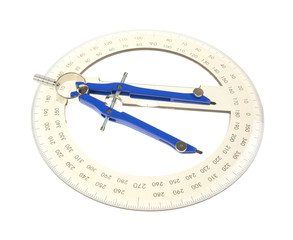 Compass and protractor
