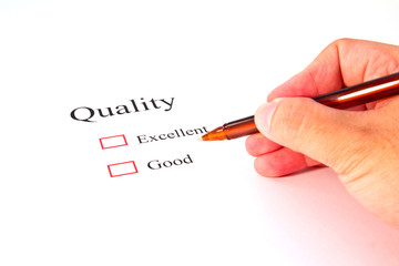 quality test closeup