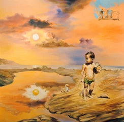 Surreales Ölgemälde auf Leinwand - &quot Tag der Kinder&quot  © artkamalov