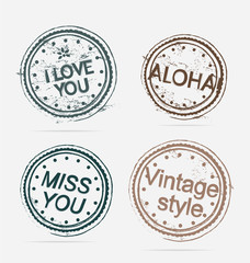 Collection of Premium Quality Labels vintage