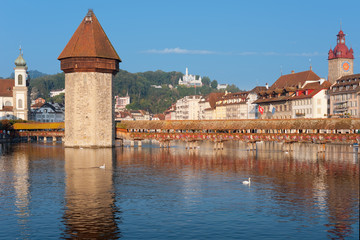Obraz premium Chapel Bridge in Luzern