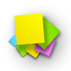 Vector Message on postit