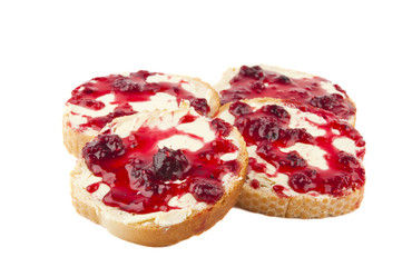 sandwiches with raspberry jam