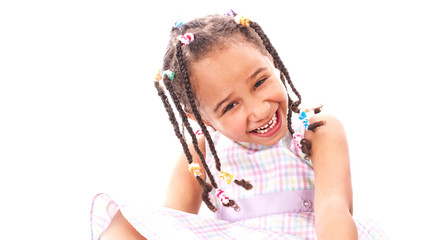 Portrait of a happy little girl